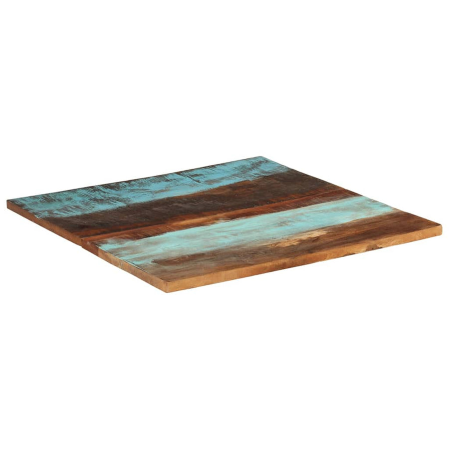 Tafelblad Vierkant 25-27 Mm 80X80 Cm 80 x 80 cm 25-27 mm massief gerecycled hout