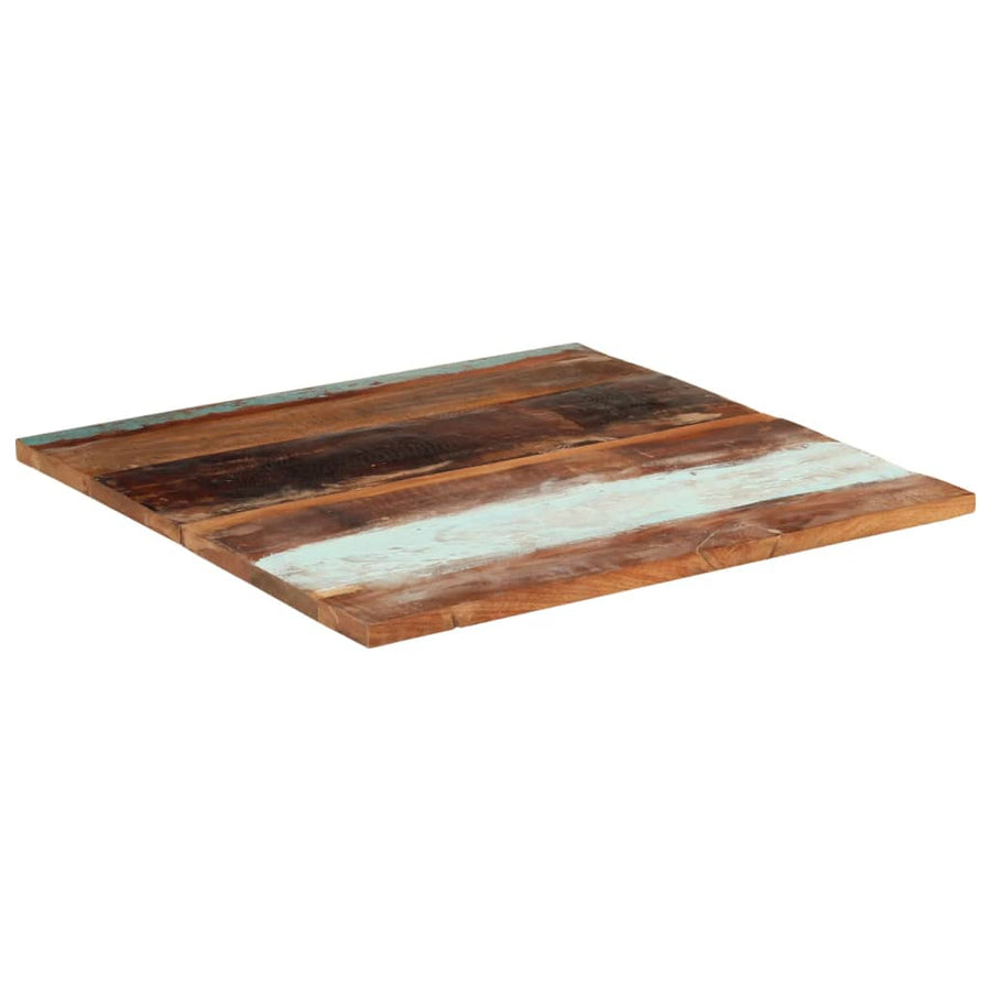 Tafelblad Vierkant 25-27 Mm 80X80 Cm 80 x 80 cm 25-27 mm massief gerecycled hout