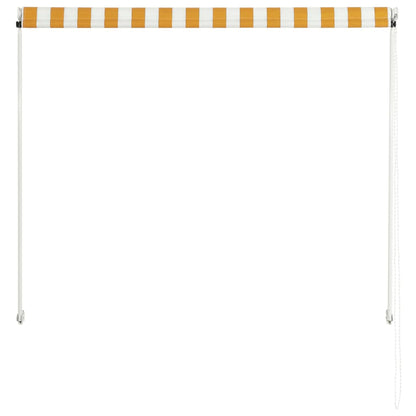 Luifel Uittrekbaar 100 x 150 cm Geel en wit
