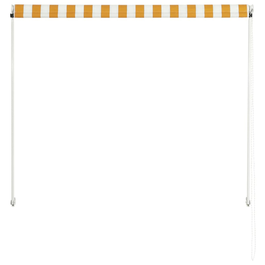 Luifel Uittrekbaar 100 x 150 cm Geel en wit