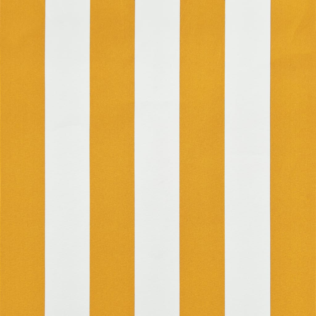 Luifel Uittrekbaar 100 x 150 cm Geel en wit