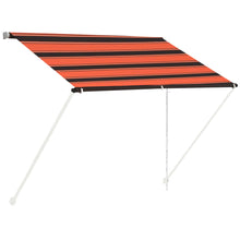 Luifel Uittrekbaar 100 x 150 cm Oranje en bruin