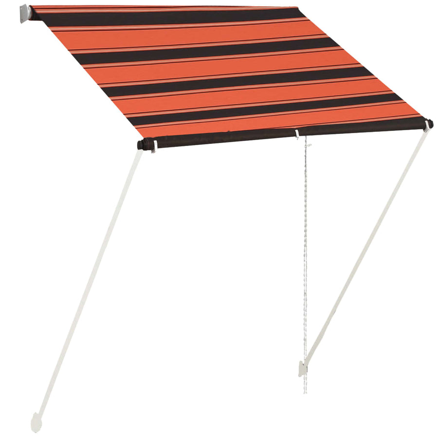 Luifel Uittrekbaar 150 x 150 cm Oranje en bruin
