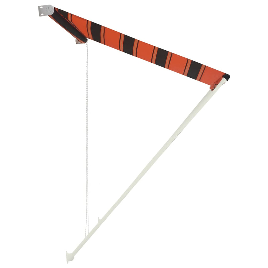 Luifel Uittrekbaar 150 x 150 cm Oranje en bruin