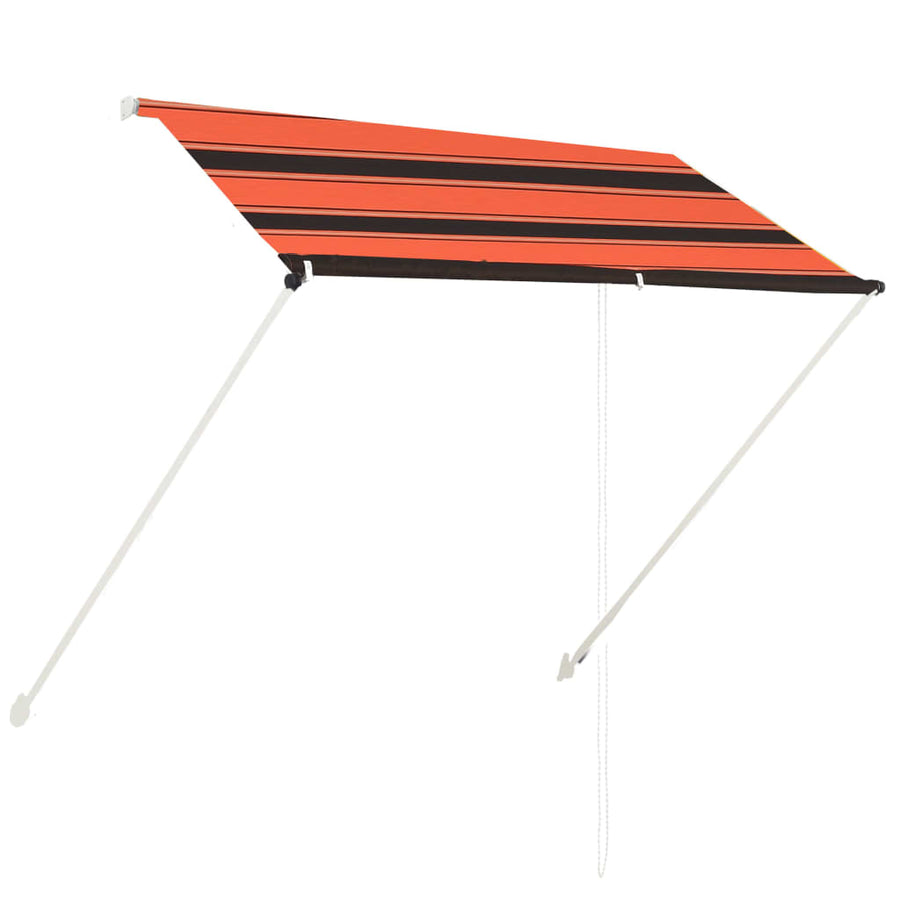 Luifel Uittrekbaar 200 x 150 cm Oranje en bruin