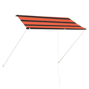 Luifel uittrekbaar 250x150 cm oranje bruin
