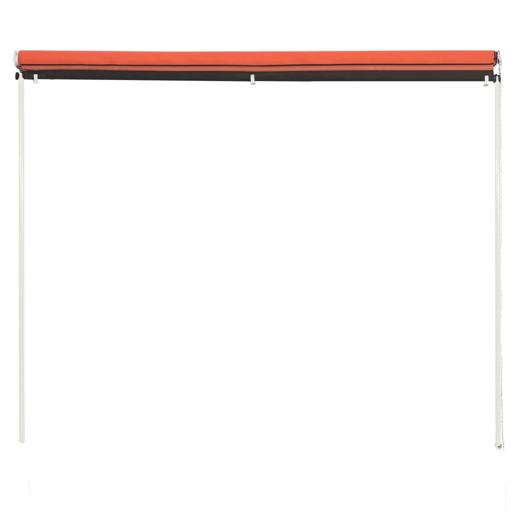 Luifel Uittrekbaar 250 x 150 cm Oranje en bruin