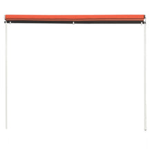 Luifel Uittrekbaar 250 x 150 cm Oranje en bruin