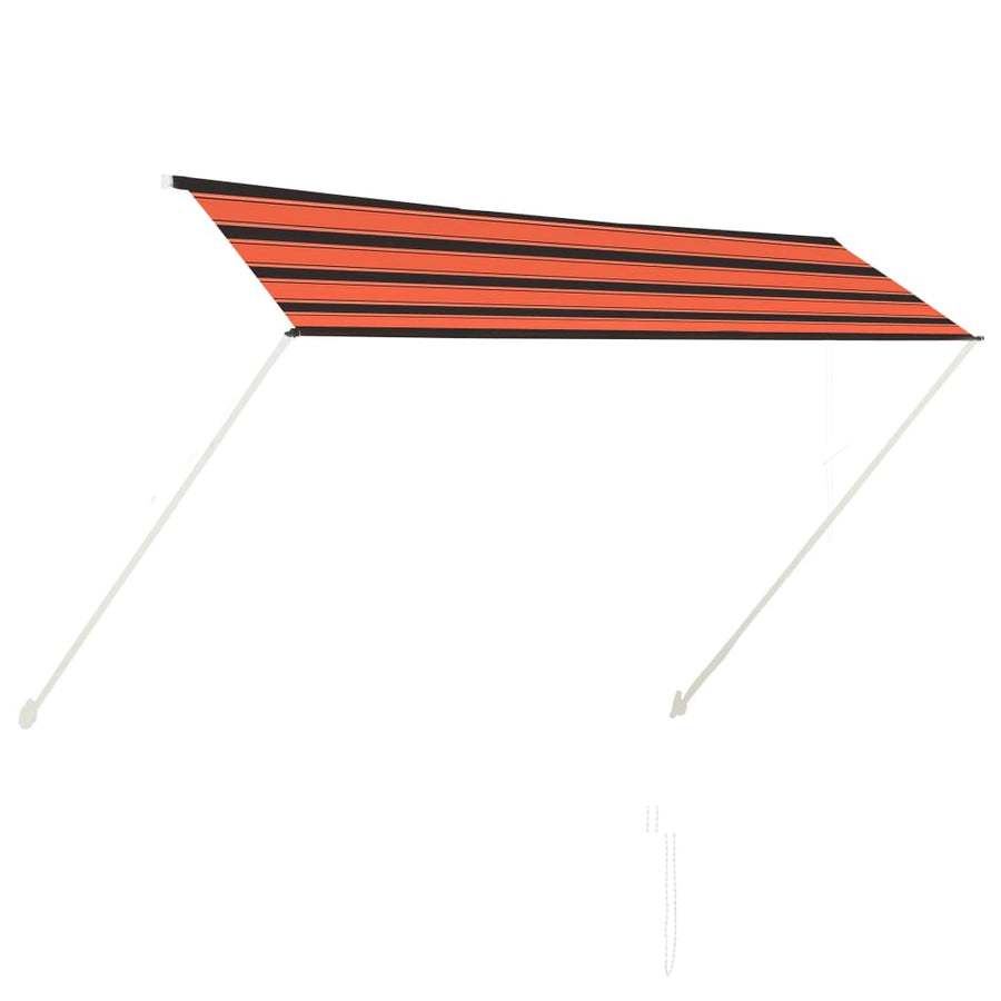 Luifel Uittrekbaar 300 x 150 cm Oranje en bruin