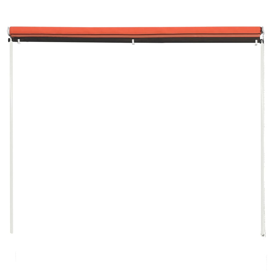 Luifel Uittrekbaar 350 x 150 cm Oranje en bruin