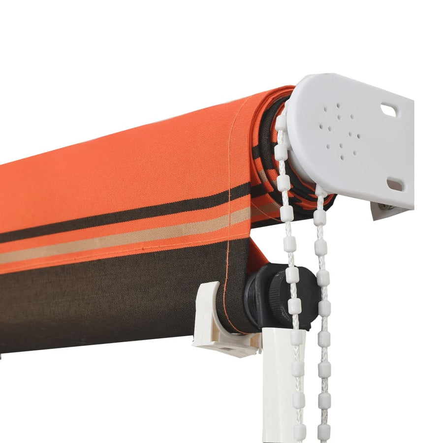 Luifel Uittrekbaar 350 x 150 cm Oranje en bruin
