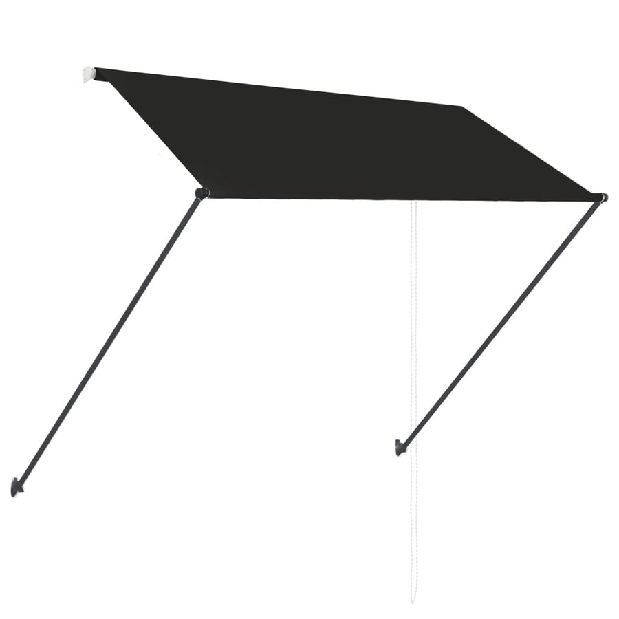 Luifel Uittrekbaar Met Led 250 x 150 cm Antraciet