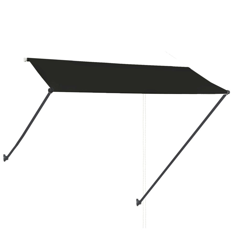 Luifel Uittrekbaar Met Led 300 x 150 cm Antraciet