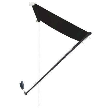 Luifel Uittrekbaar Met Led 300 x 150 cm Antraciet