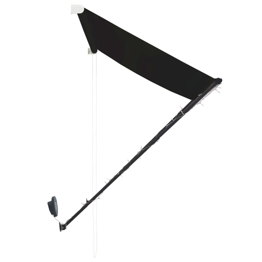Luifel Uittrekbaar Met Led 300 x 150 cm Antraciet