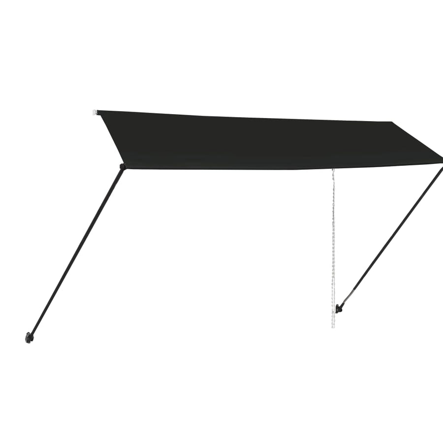 Luifel Uittrekbaar Met Led 350 x 150 cm Antraciet