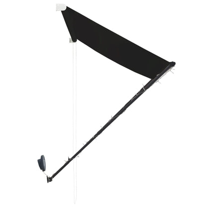 Luifel Uittrekbaar Met Led 350 x 150 cm Antraciet