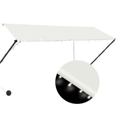 Luifel Uittrekbaar Met Led 300 x 150 cm Crème
