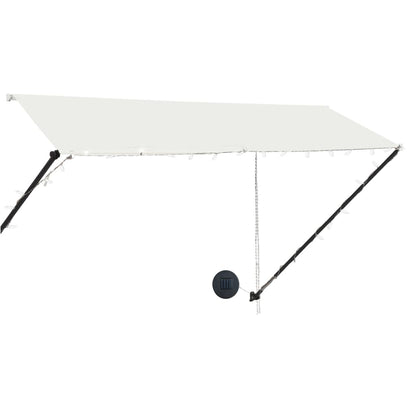Luifel Uittrekbaar Met Led 300 x 150 cm Crème