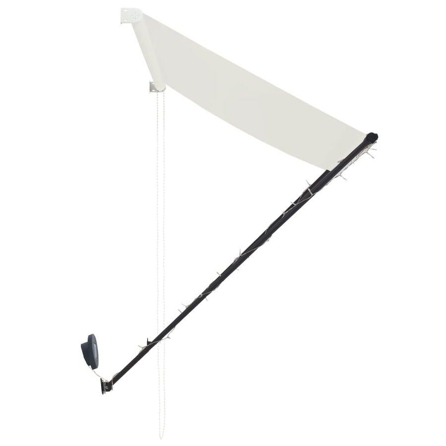 Luifel Uittrekbaar Met Led 300 x 150 cm Crème