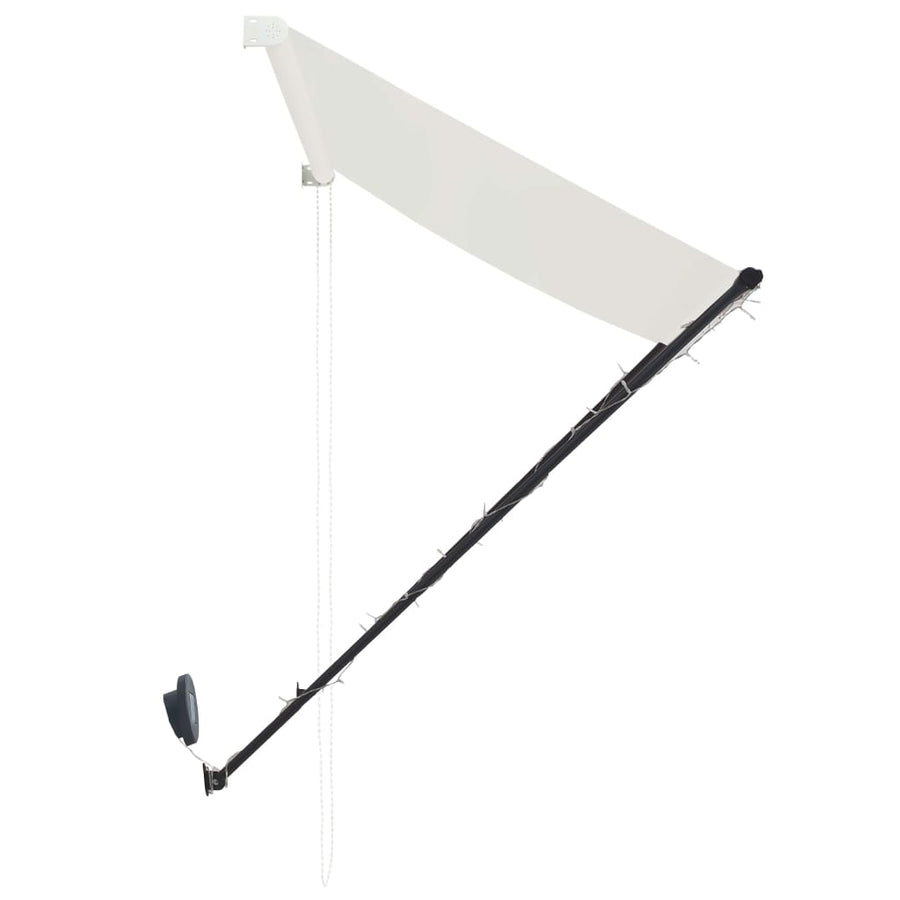 Luifel Uittrekbaar Met Led 350 x 150 cm Crème