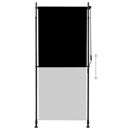 Rolgordijn Voor Buiten 100 x 270 cm Antraciet