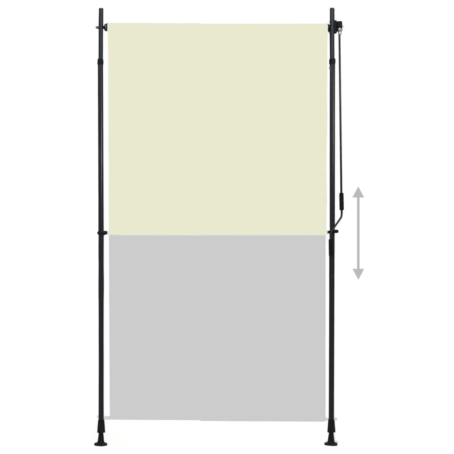 Rolgordijn Voor Buiten 120 x 270 cm Crème