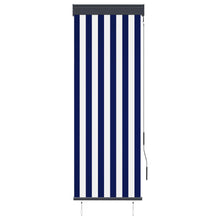 Rolgordijn Voor Buiten 60 x 250 cm Blauw en wit