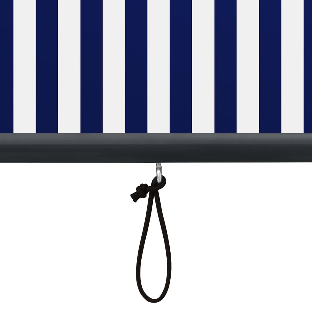 Rolgordijn Voor Buiten 60 x 250 cm Blauw en wit