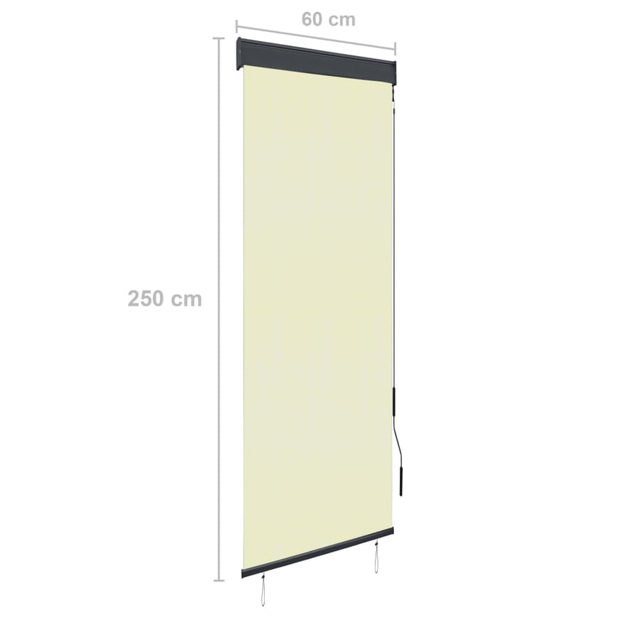 Rolgordijn Voor Buiten 60X250 Cm Crème