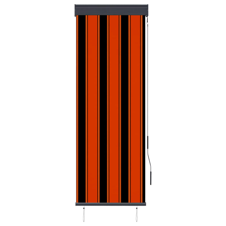 Rolgordijn Voor Buiten 60 x 250 cm Oranje en bruin