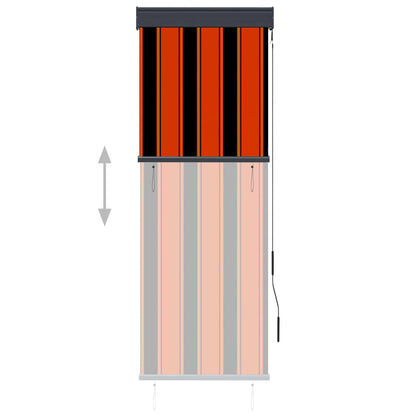 Rolgordijn Voor Buiten 60 x 250 cm Oranje en bruin