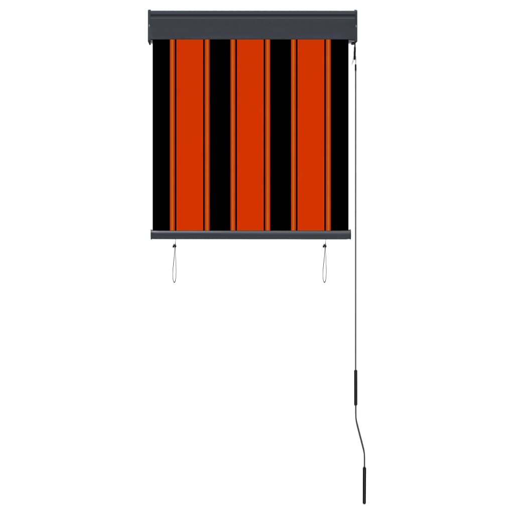 Rolgordijn Voor Buiten 60 x 250 cm Oranje en bruin