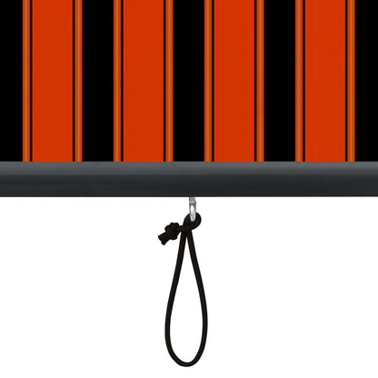 Rolgordijn Voor Buiten 60 x 250 cm Oranje en bruin