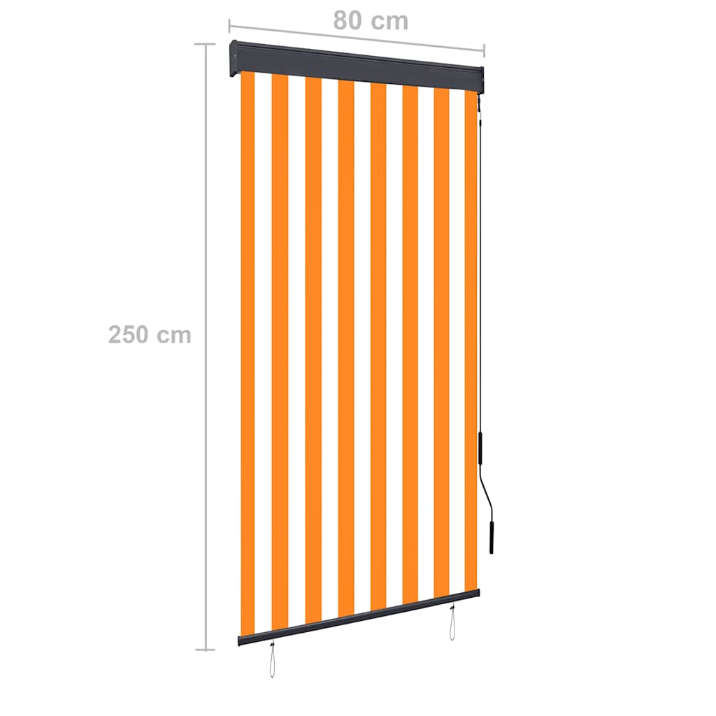 Rolgordijn Voor Buiten En 80 x 250 cm