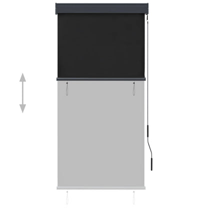 Rolgordijn voor buiten 80x250 cm antraciet