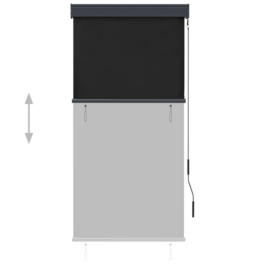 Rolgordijn voor buiten 80x250 cm antraciet