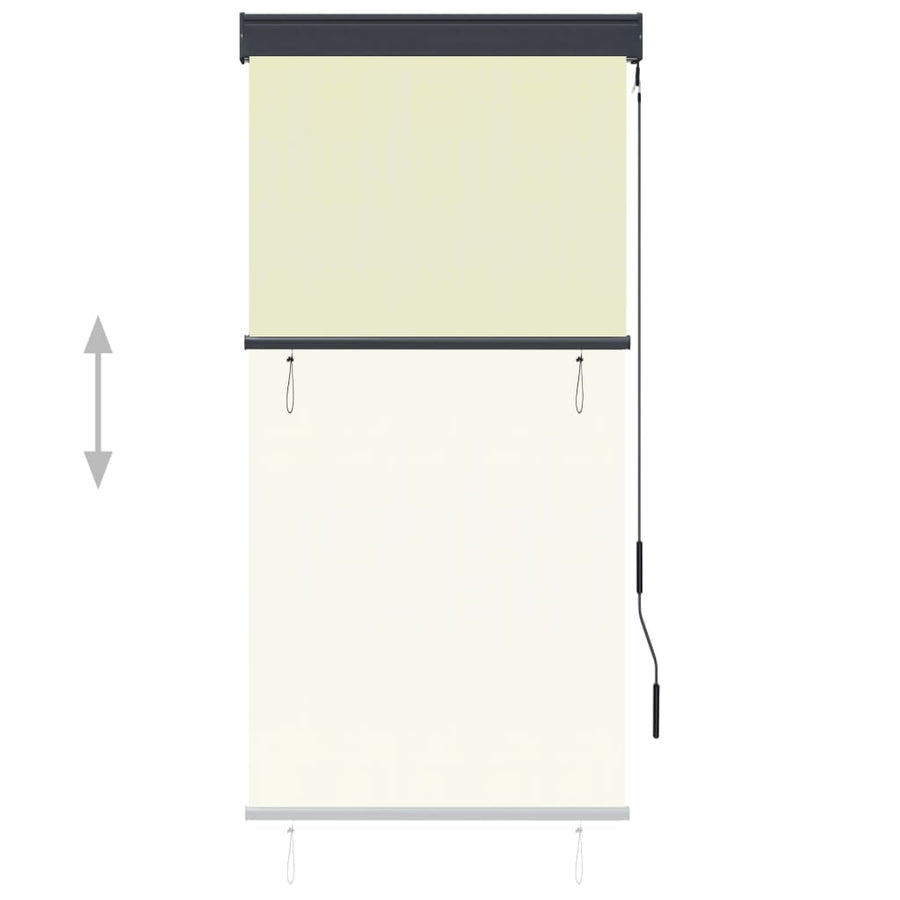Rolgordijn voor buiten 80x250 cm crème