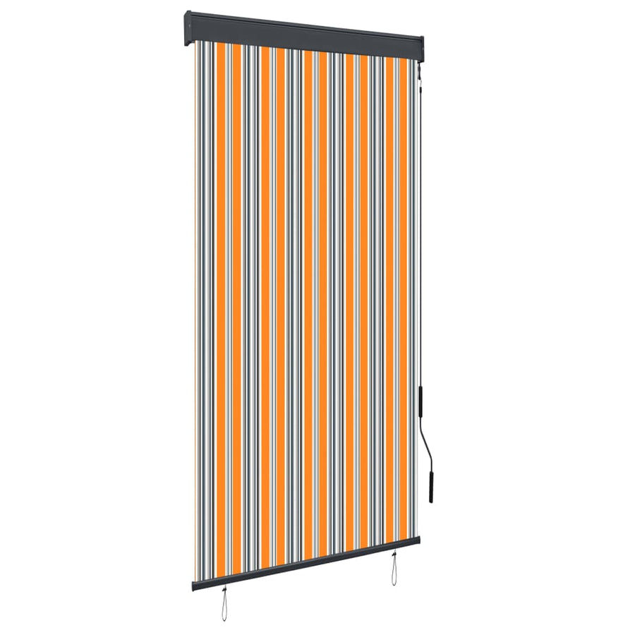 Rolgordijn voor buiten 100x250 cm geel en blauw