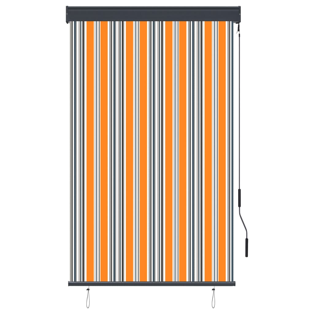 Rolgordijn voor buiten 100x250 cm geel en blauw
