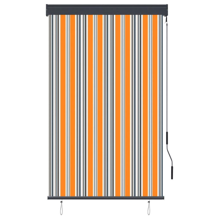Rolgordijn voor buiten 100x250 cm geel en blauw