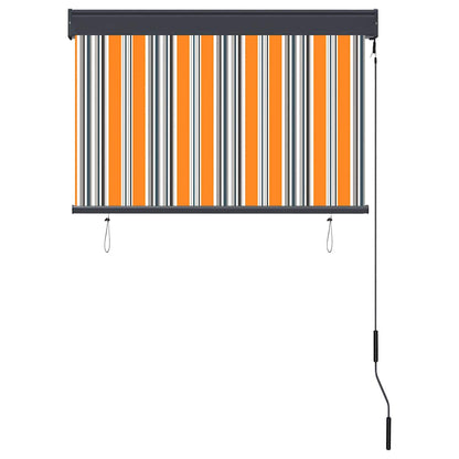 Rolgordijn voor buiten 100x250 cm geel en blauw