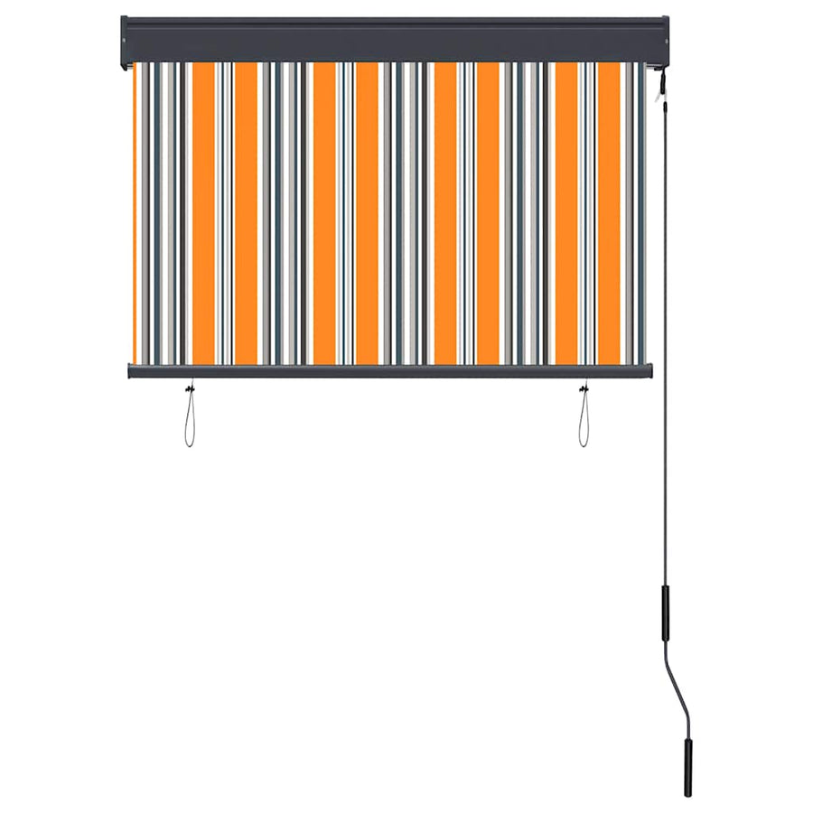 Rolgordijn voor buiten 100x250 cm geel en blauw