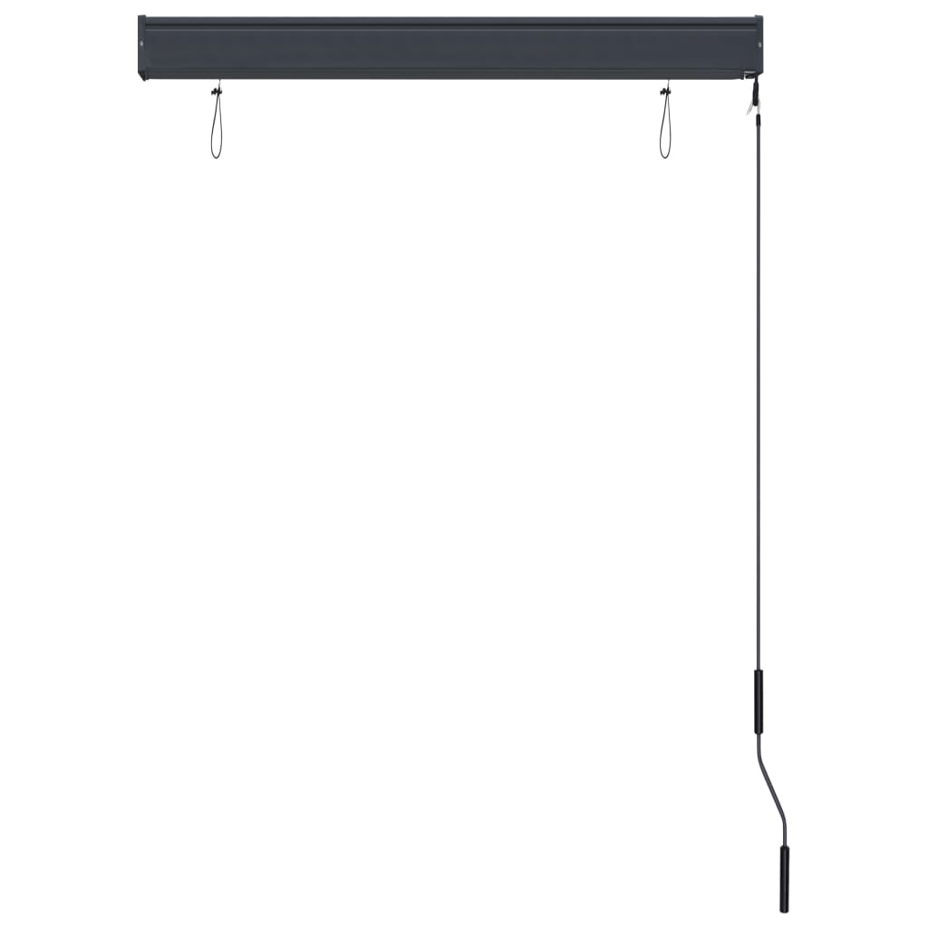Rolgordijn voor buiten 100x250 cm wit en oranje