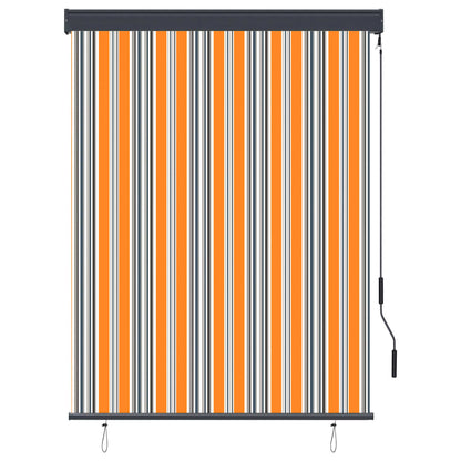 Rolgordijn voor buiten 120x250 cm geel en blauw