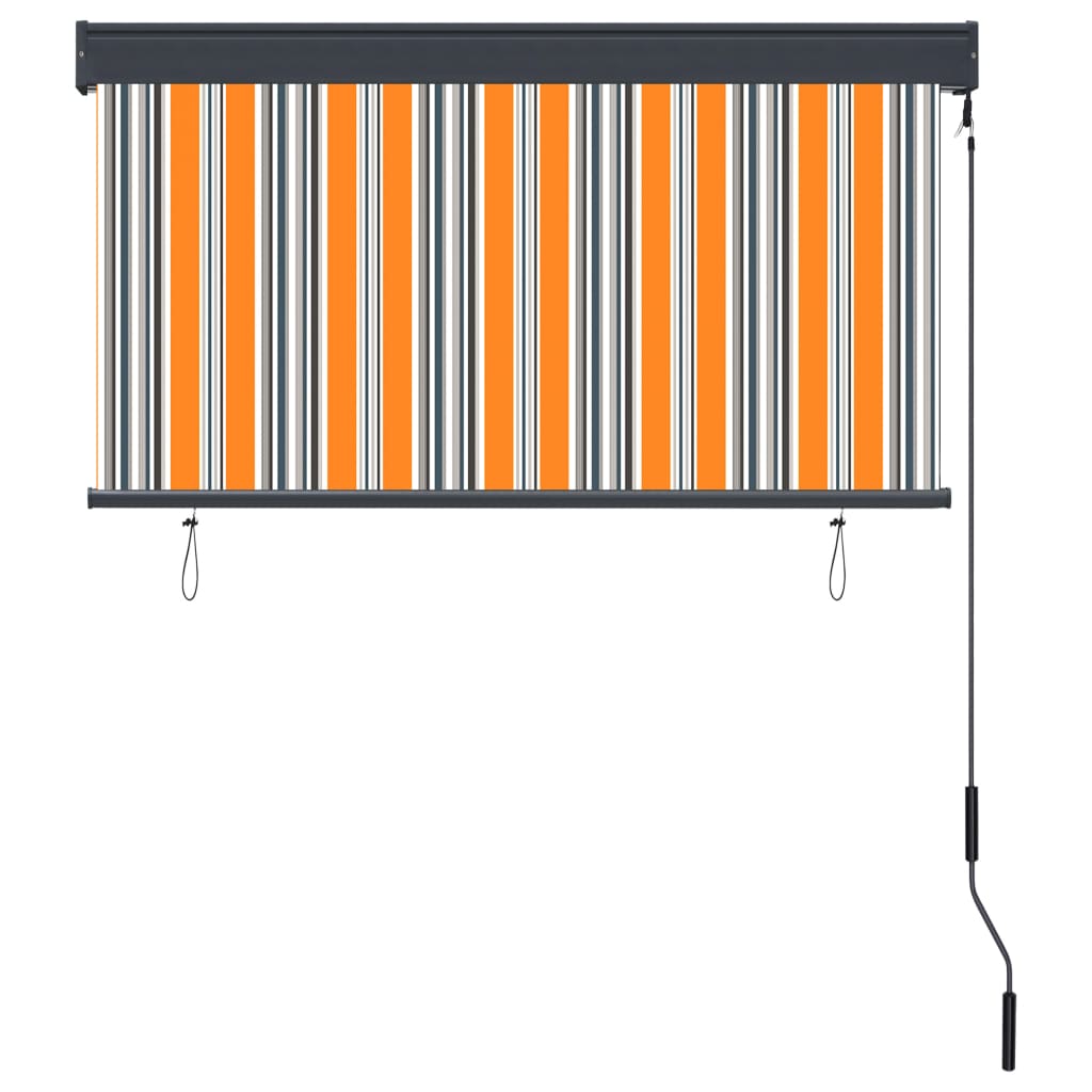 Rolgordijn voor buiten 120x250 cm geel en blauw