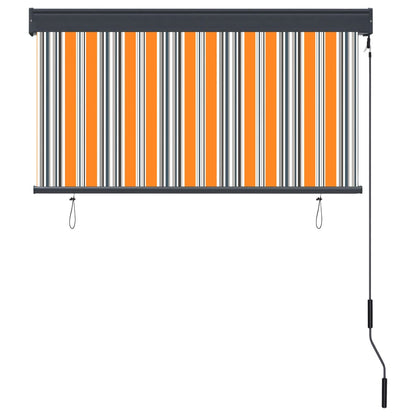 Rolgordijn voor buiten 120x250 cm geel en blauw