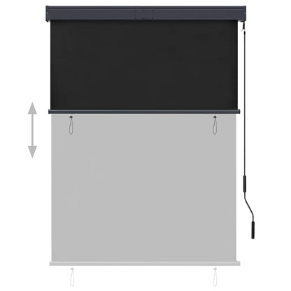 Rolgordijn voor buiten 120x250 cm antraciet