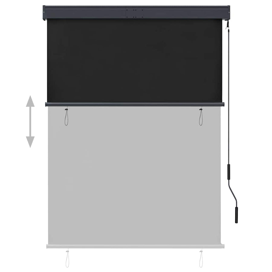 Rolgordijn voor buiten 120x250 cm antraciet