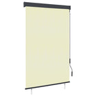 Rolgordijn buiten 120x250 cm crème polyester